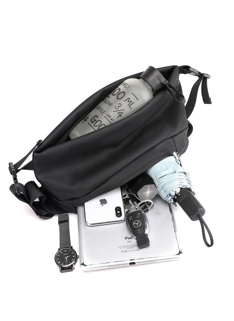 M MIAOYAN - M MIAOYAN Trendy Men's Chest Bag Fashion Casual Shoulder Bag Multifunctional Waterproof Messenger Bag - Image 1