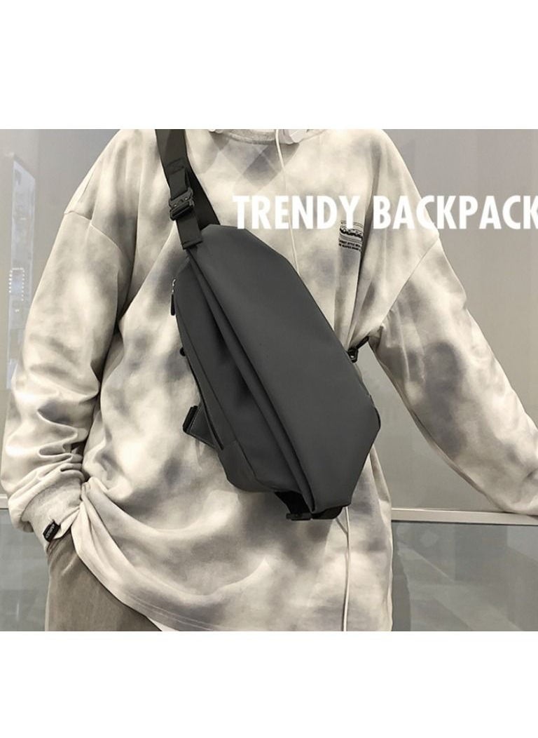 M MIAOYAN - M MIAOYAN Trendy Men's Chest Bag Fashion Casual Shoulder Bag Multifunctional Waterproof Messenger Bag - Image 1