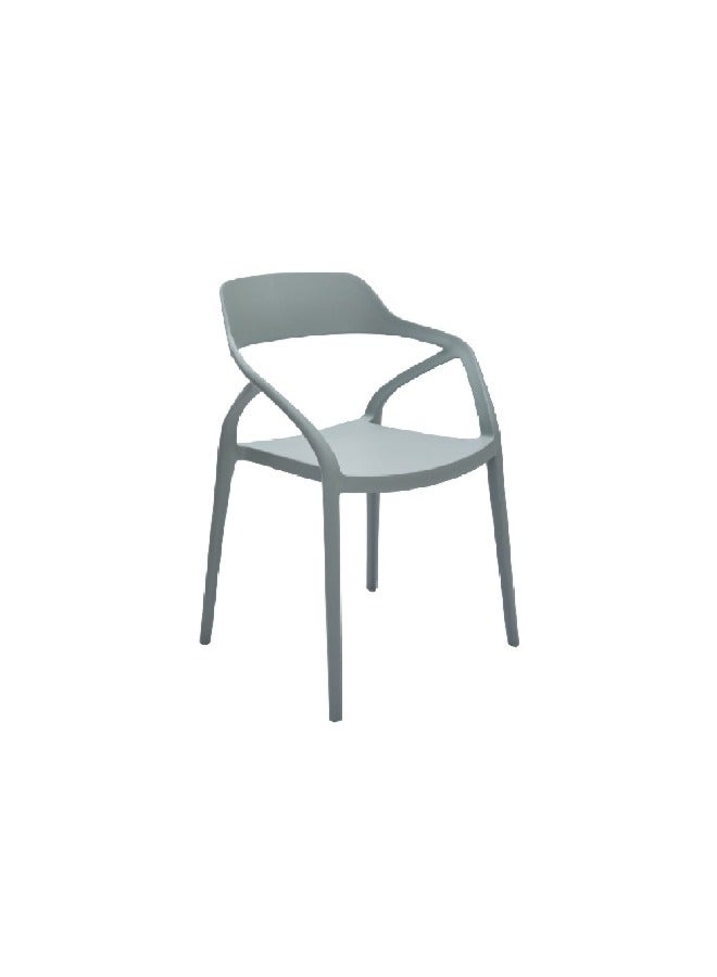 LIVING ACCENT Cobram High-Quality and Durable Outdoor Arm Chair Moss Grey 80 x 57 x 52.5 cm 347-APP #43 MOSS GREY
