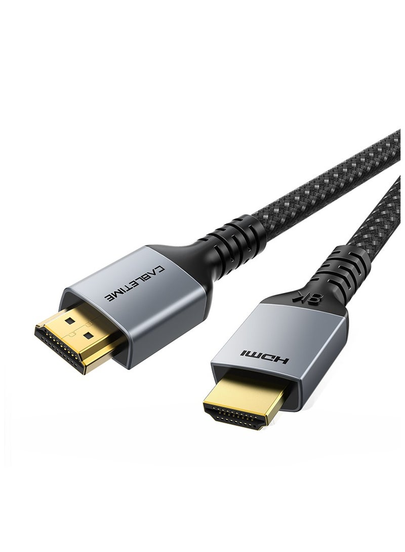 CABLETIME CABLETIME Ultra High Speed 8K HDMI 2.1 48Gbps (2 Meters) Nylond Braided Cable, eARC, HDR, Dolby Vision 7.1 CEC, EDID, HDCP 2.2, DTS-HD Master Audio and Dolby Atmos, 2-Years Warranty - Image 1