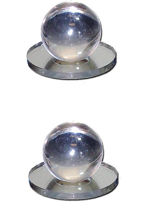 Mirart Mirart 1 x 112 Pull Handle Self Stick Round Acrylic Mirror Knob 2 Pack 