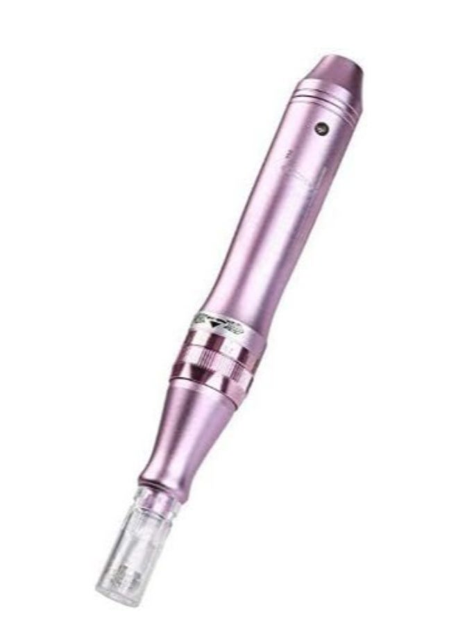 جهاز ميكرونيدلينج لاسلكي مع رؤوس إبر – قلم ديرما للعناية بالبشرة وتحفيز الكولاجين ومكافحة علامات التقدم في العمر - Image 2