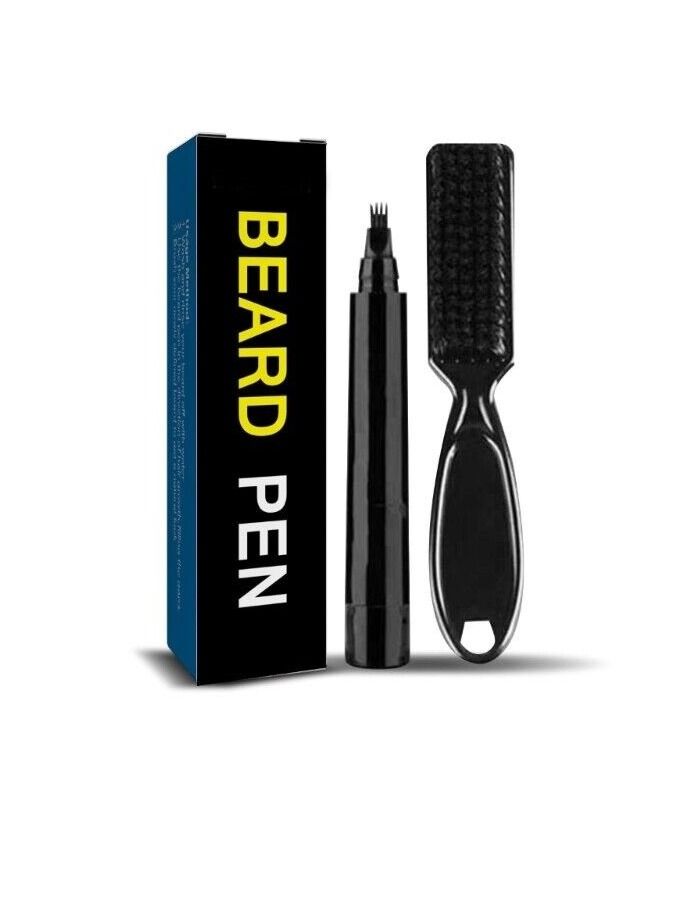 SOSEKO Beard Filling Pen Kit Eyebrow Hair Moustache Filler Pencil Durable Facial Engraving Styling - Image 1