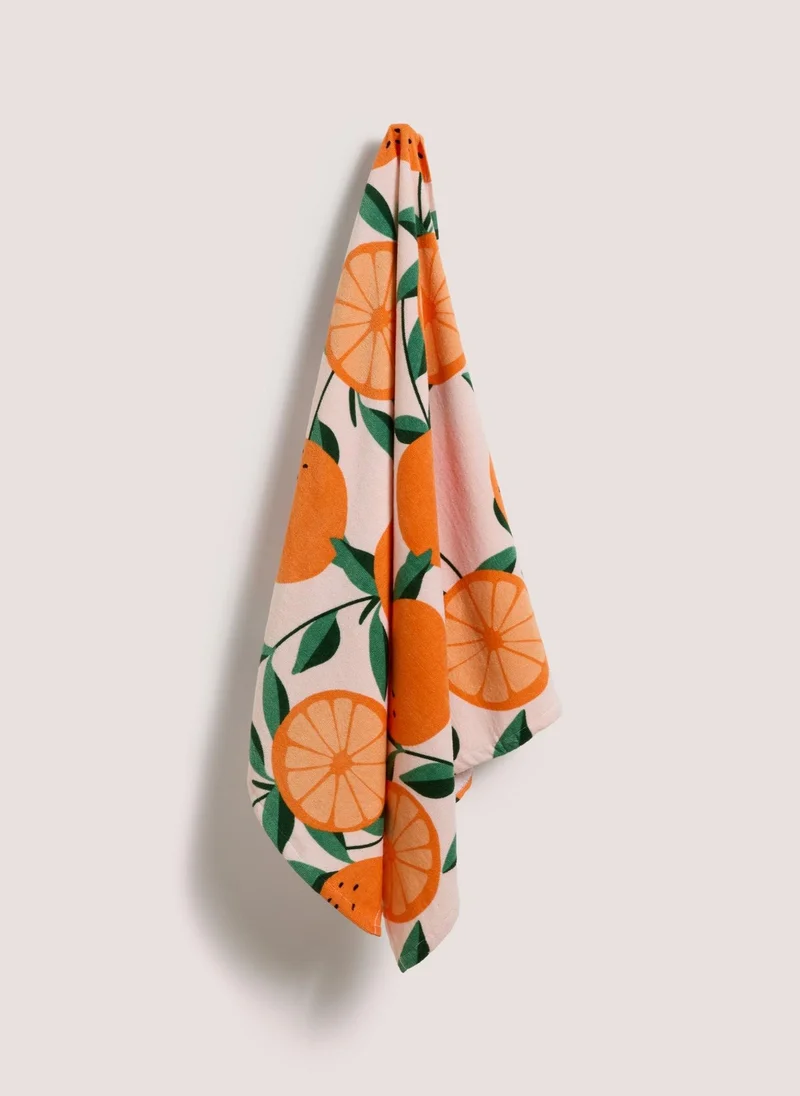 Matalan Orange Fruit Beach Towel