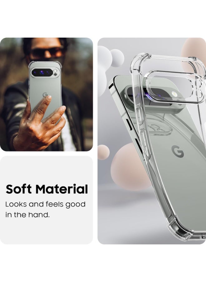 ELTRAZONE Pixel 9 Pro XL Case, Soft Skin TPU Transparent Protective Cover, Slim Lightweight Shockproof Phone Case, Anti-Scratch Flexible Protector with Full Edge Protection - Image 4
