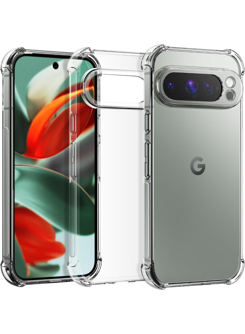 ELTRAZONE Pixel 9 Pro XL Case, Soft Skin TPU Transparent Protective Cover, Slim Lightweight Shockproof Phone Case, Anti-Scratch Flexible Protector with Full Edge Protection - Image 1