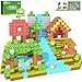Toylogy 150 قطعة كتل مغناطيسية لبناء عالم الحيوانات للذكور والإناث من عمر 3 إلى 8 سنوات، بلاط حسي مغناطيسي، ألعاب بناء STEM، هدايا للأطفال بعمر 3 سنوات - Image 2