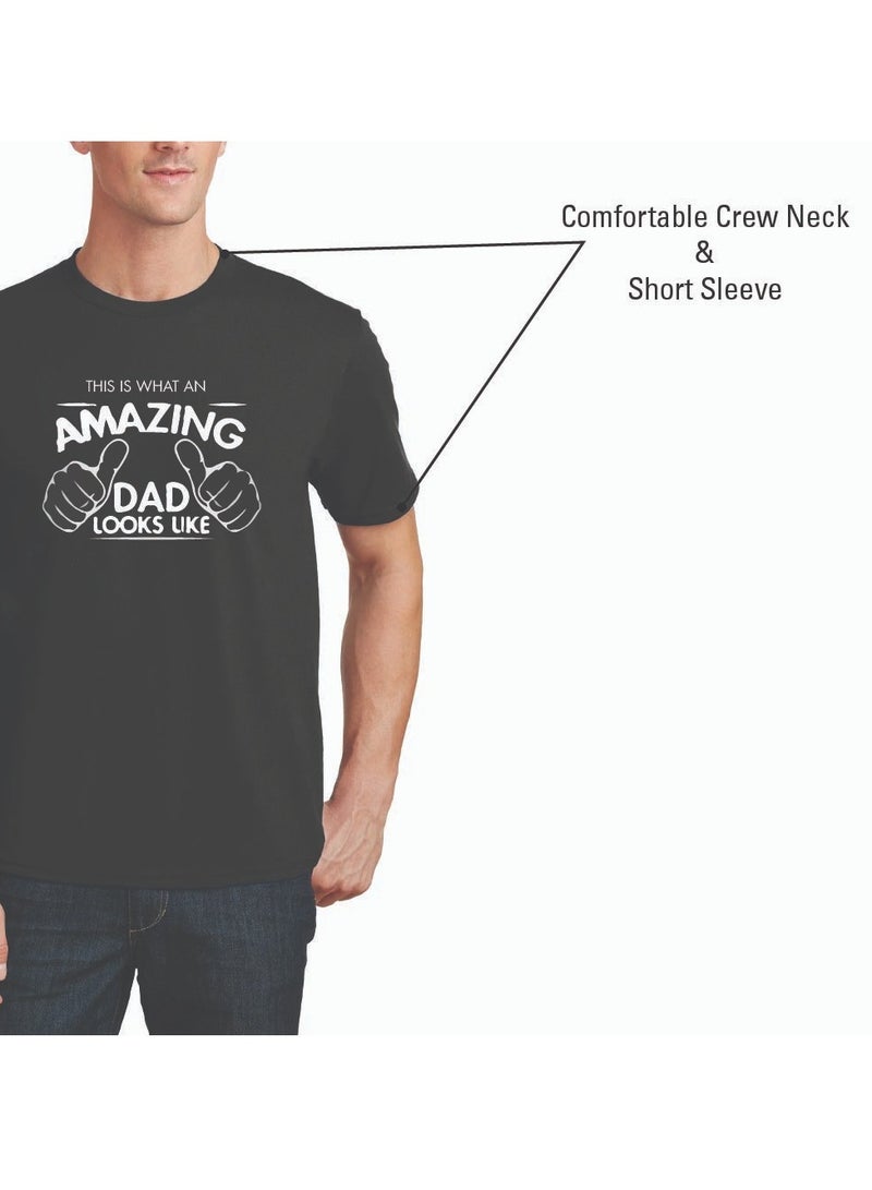 PRINTSHOP4ME Dad T-Shirt for Daddy - Dad T-Shirt for Father's Day - Dad Graphic Printed Men's T-Shirt - Worlds Best Dad T-Shirt - Father's Day T-Shirt for Dad  - Image 5
