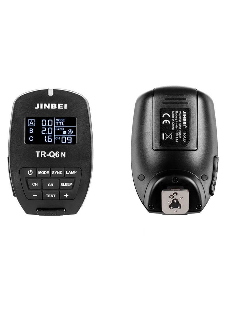 جينبي Jinbei TR-Q6N تريجر فلاش رقمي TTL/HSS (نيكون): تريجر موثوق بتقنية TTL/HSS متوافق مع نيكون مع توفير اتصال بلوتوث. - Image 3