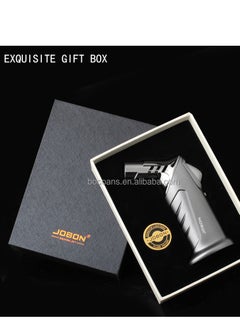 JOBON Jobon Windproof Torch Lighter Butane Refillable Gas Lighter Single Jet Flame Adjustable (Butane Gas Not Included) | Lighter for Bakhoor charcoal, Candle, Cooking, Camping, Baking, BBQ (Grey)  - Image 5