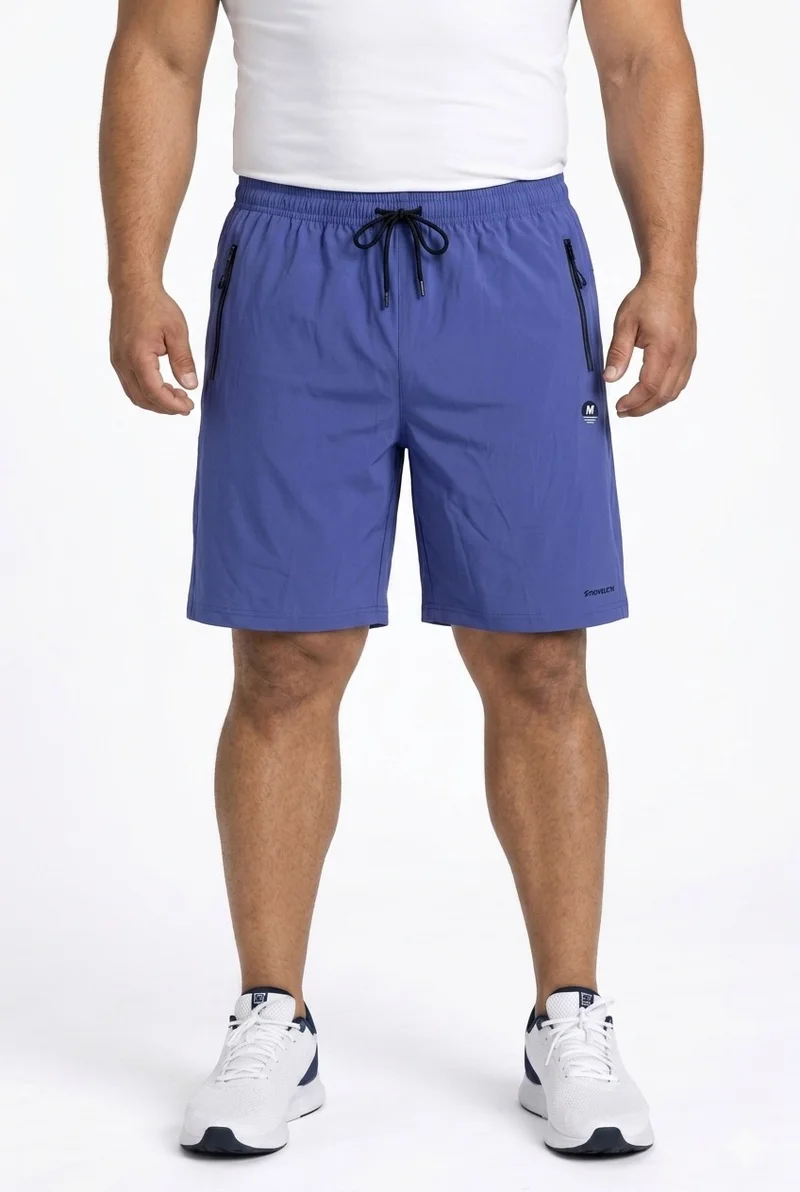 Men's Plus Size Training Shorts Blue
