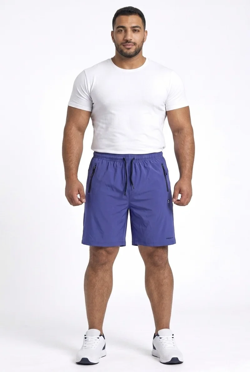 Moveletix Blue Men's Plus Size Training Shorts Blue for Men | Best Price UAE