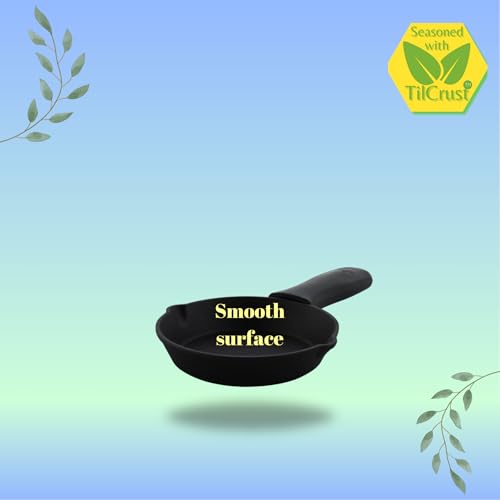 TRILONIUM Pre-Seasoned Cast Iron Classic Mini Skillet 6 inches - Image 3