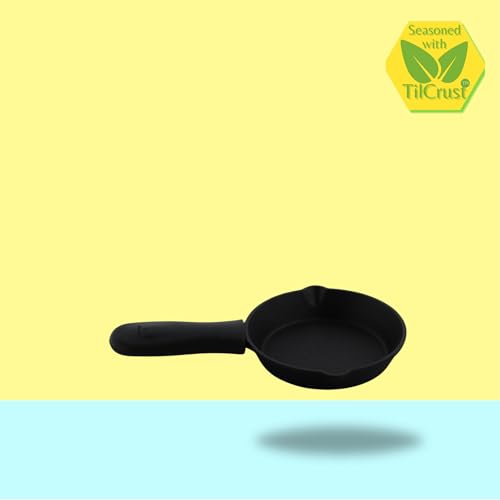TRILONIUM Pre-Seasoned Cast Iron Classic Mini Skillet 6 inches - Image 4