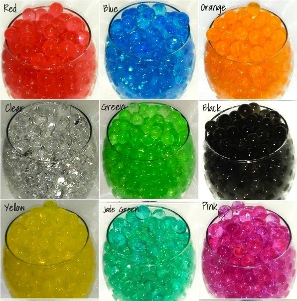 SSKR كرات الماء من سكر كريستال للتربة، كرات هلامية مطاطية للنباتات، 50 جرام، حجم كبير، لون أسود - Image 4