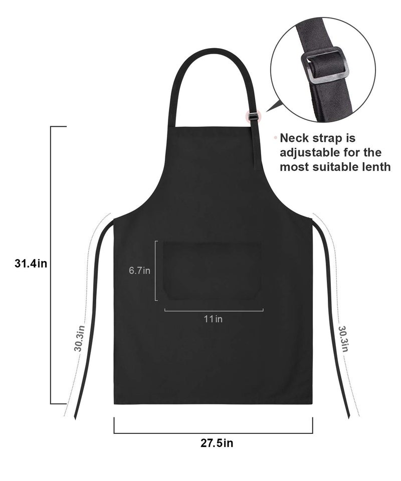 Genrics Couple Aprons for Cooking-The Boss The Real Boss Apron Set Funny Adjustable Baking Aprons His and Her Engagement Anniversary Wedding Valentines Day Bridal Shower Gift - Image 5