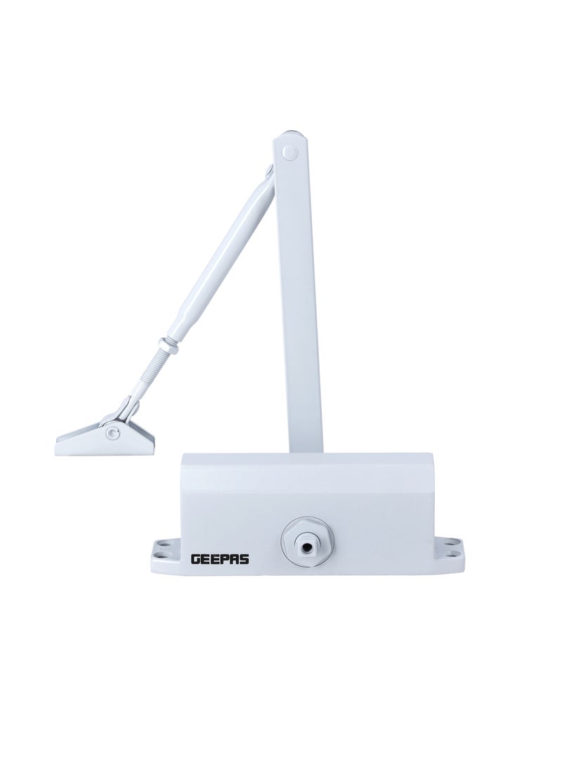 GEEPAS Heavy Duty Door Closure, Auto Adjustable Closers, GHW65058, Double Speed, Spring Hydraulic Adjustable Arm, Commercial & Home Use for Middle-Weight Door 45-65 Kgs - Image 1