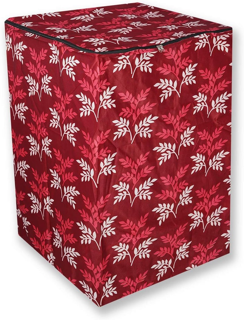 KANUSHI Industries® Washable & Dustproof Top Load Fully Automatic Washing Machine Cover (Suitable for 6 Kg, 6.5 kg, 7 kg, 7.5 kg) (Maroon-Small-LEVS-TOP-Load-Fully) - Image 3