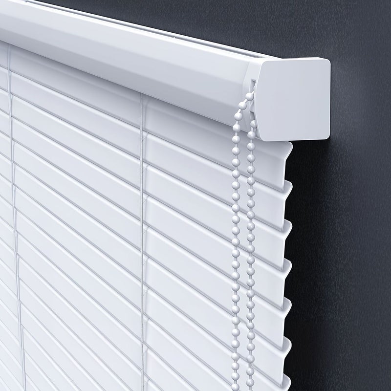 "Matte White"L Shaped Blinds For Sliding Doors With Zinc Alloy Frame Width 23 62 Inch Height 59 06 Inch Corded Light Blocking Roller Horizontal Window Treatment With Privacy Panels Matte White - Image 2