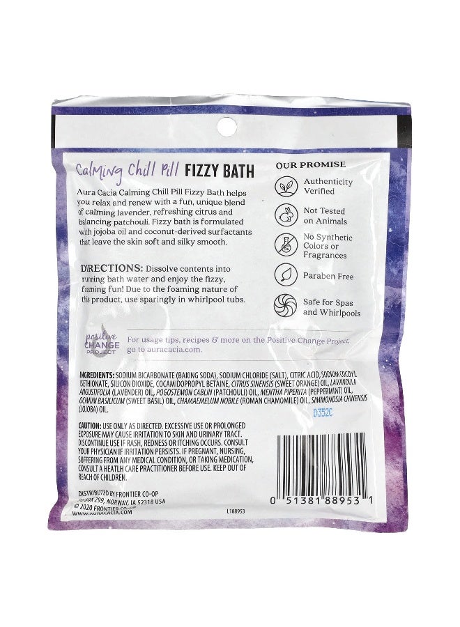 Aura Cacia Aura Cacia, Fizzy Bath, Calming Chill Pill, 2.5 oz (70.9 g)  - Image 2