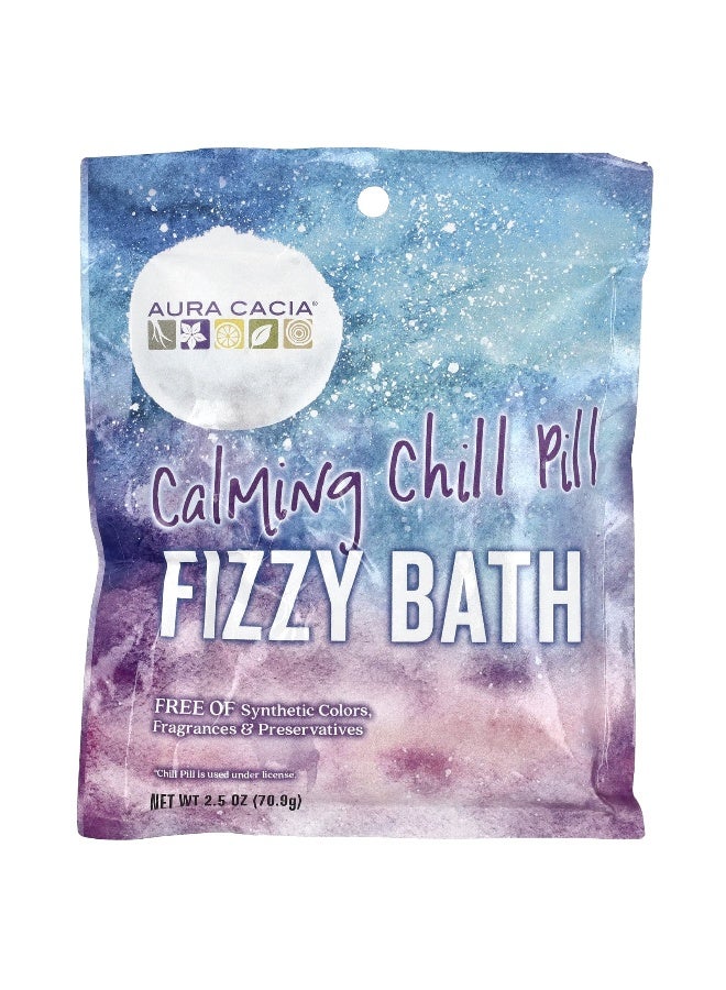 Aura Cacia Aura Cacia, Fizzy Bath, Calming Chill Pill, 2.5 oz (70.9 g)  - Image 1
