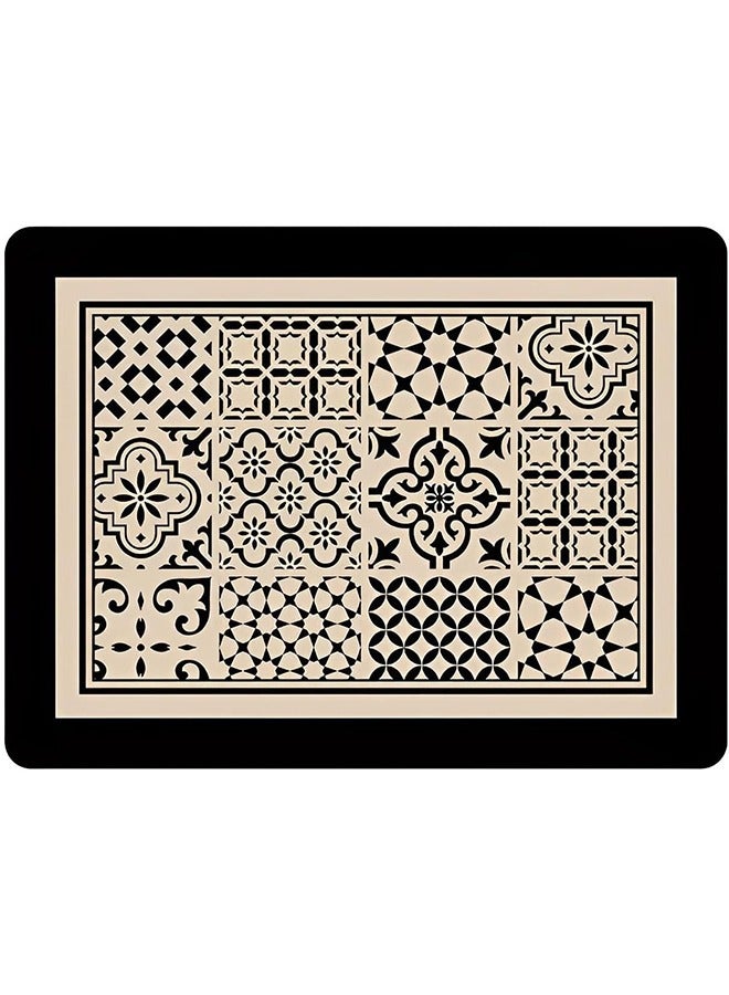 AL RAID Coffee Maker Mat, Absorbent Dish Drying Mat, Non-slip Rubber Mat, Easy to Clean, Counter Protector Spill Mat, For Kitchen Counter Coffee Bar Accessories 40x30cm - Image 5