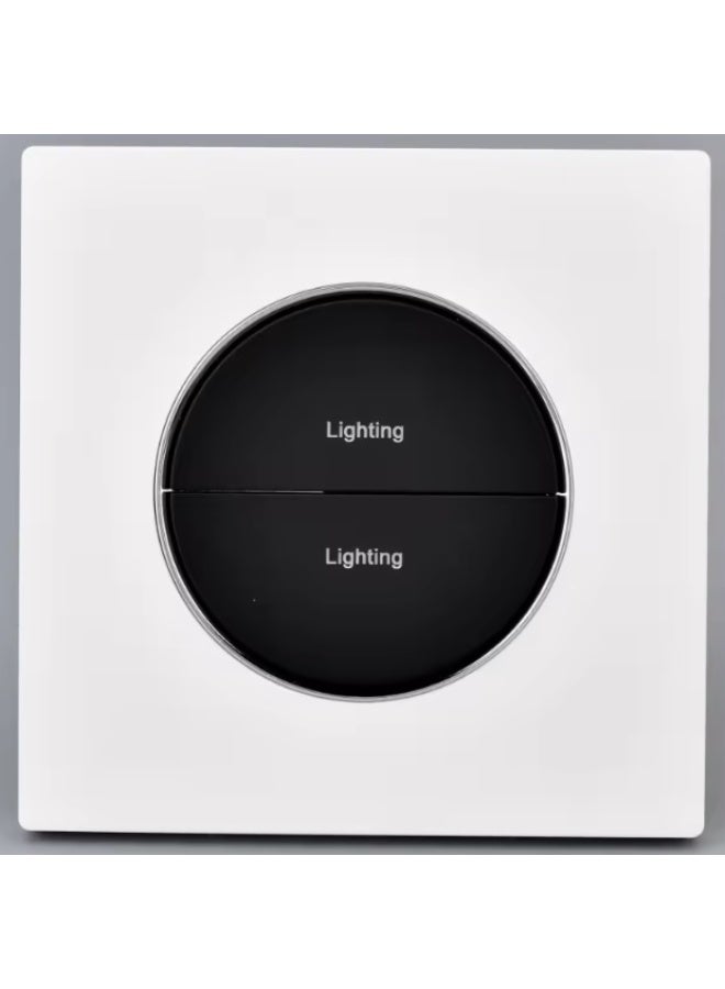 TUYA Zigbee Tuya Smart Home Switch, 2 Gang, PC Material, 86 Type, Compact Back Design - Image 1