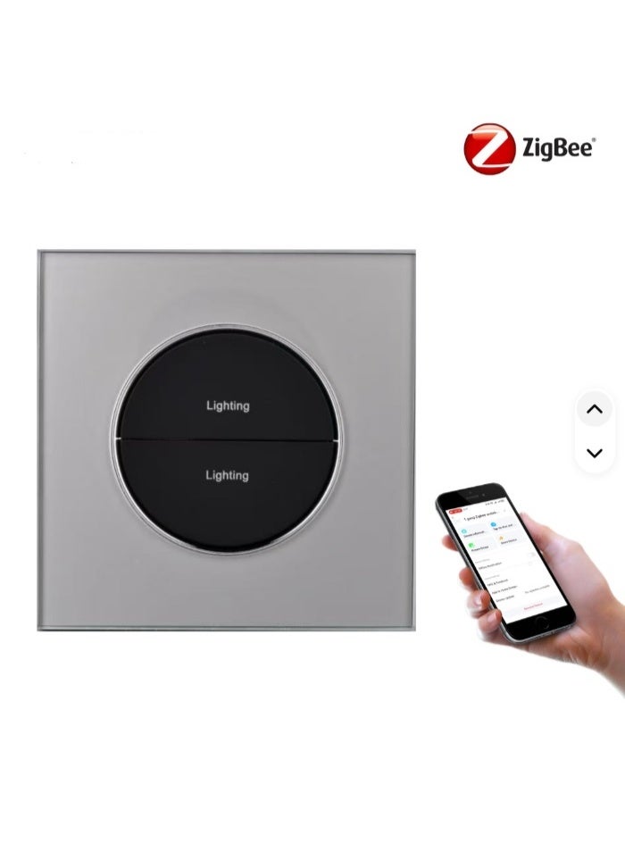 TUYA Zigbee Tuya Smart Home Switch, 2 Gang, PC Material, 86 Type, Compact Back Design - Image 2