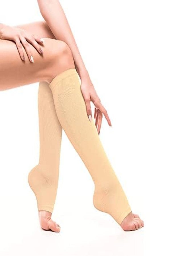 KUDIZE Compression Stockings for Varicose Veins Medical Grade Stockings for Pain Relief & Support Knee Length (1 Pair) (2XL) - Image 1
