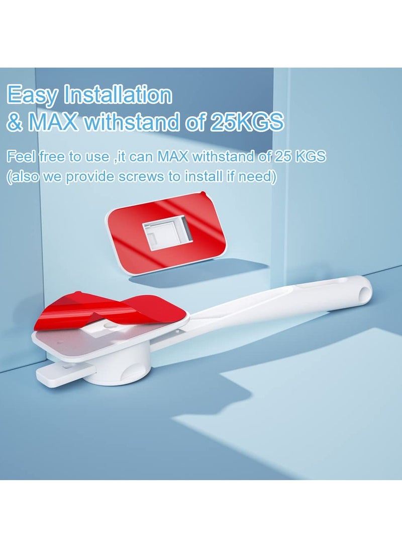 Adjustable Childproof Door Restrictor and Finger Pinch Guard for Baby and Pet Safety White - Image 4