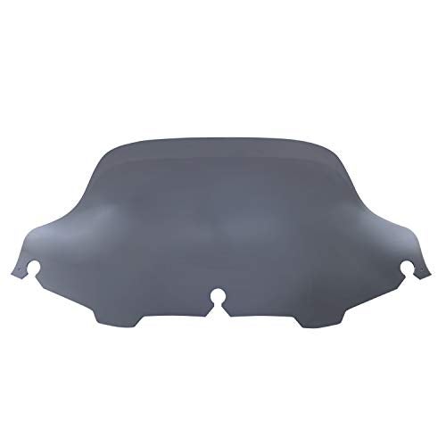XMMT Smoke 8'' Wave Windshield Windscreen For Harley Electra Street Glide Touring 1996-2013 - Image 1