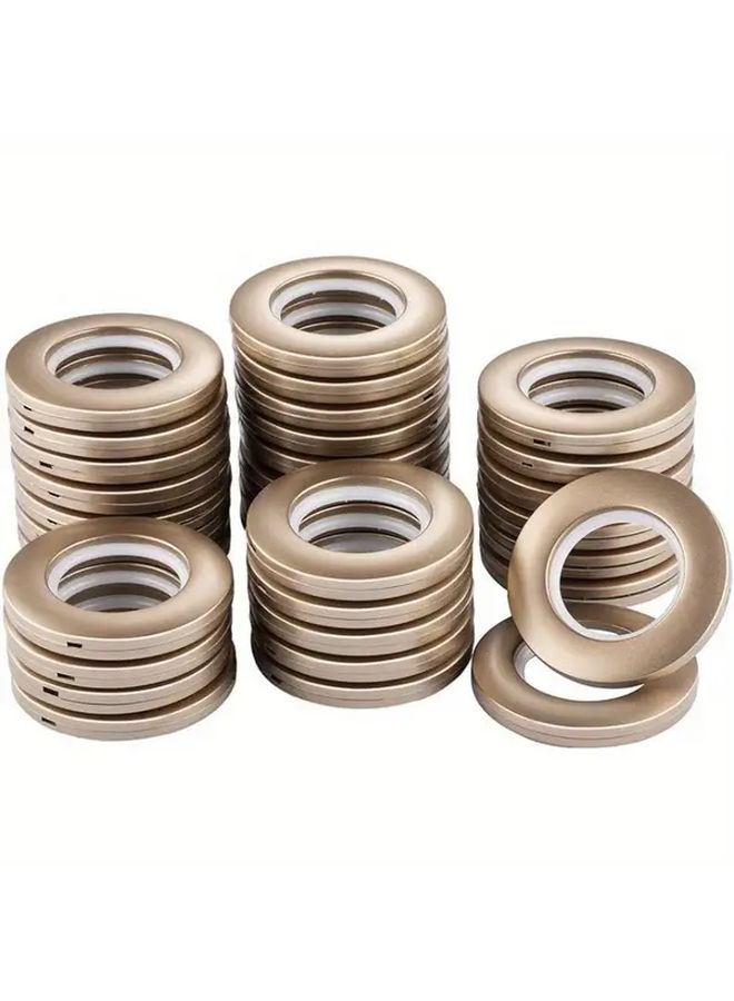 32 Pcs Matt Purple Vintage Curtain Grommets Low Noise Smooth Gliding Plastic Eyelet Rings - Image 1