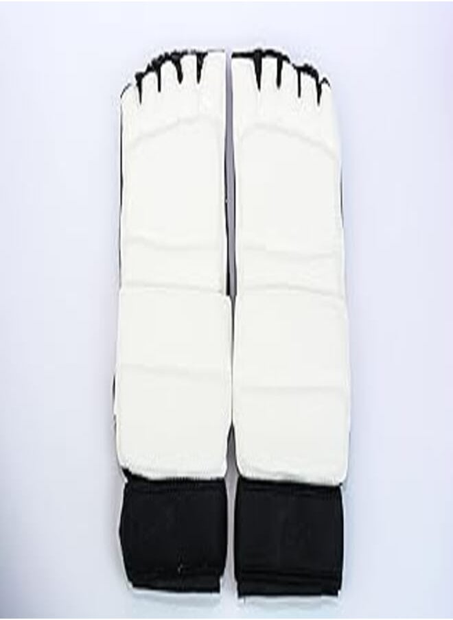 Generic - Generic Taekwondo foot gloves white and black - size small - Image 1