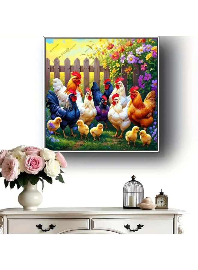 Yf1024 1024 قطعة لغز مزرعة مع ديكان 19.69x19.69 بوصة ديكور فني DIY - Image 5