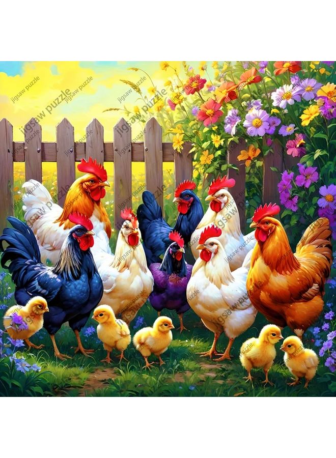 Yf1024 1024 قطعة لغز مزرعة مع ديكان 19.69x19.69 بوصة ديكور فني DIY - Image 2