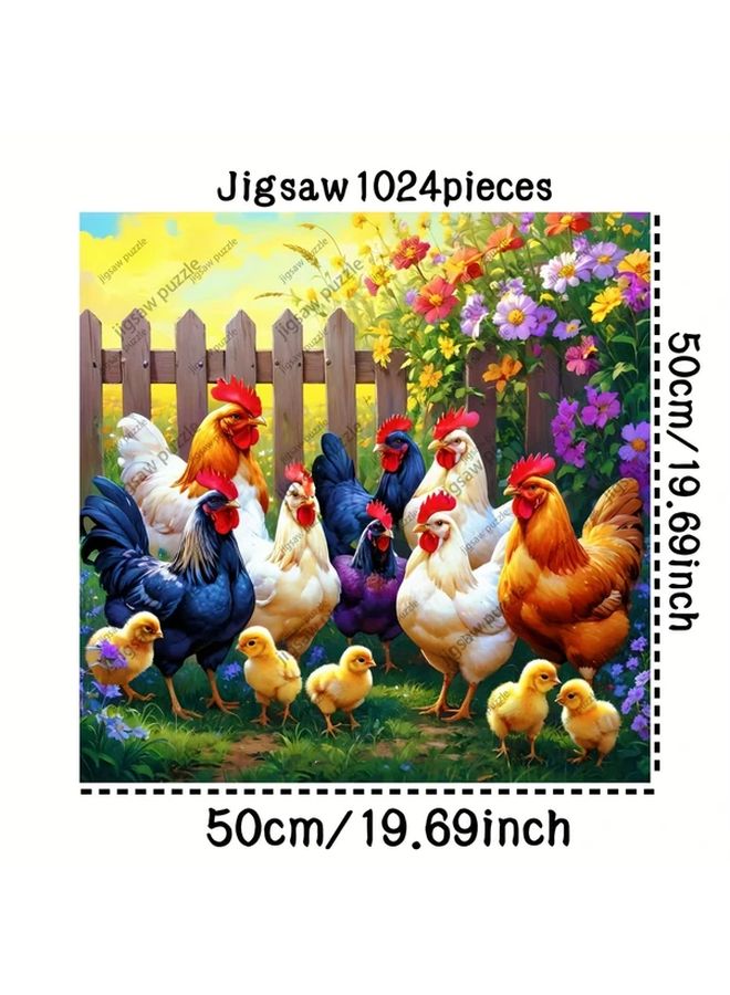 Yf1024 1024 قطعة لغز مزرعة مع ديكان 19.69x19.69 بوصة ديكور فني DIY - Image 3