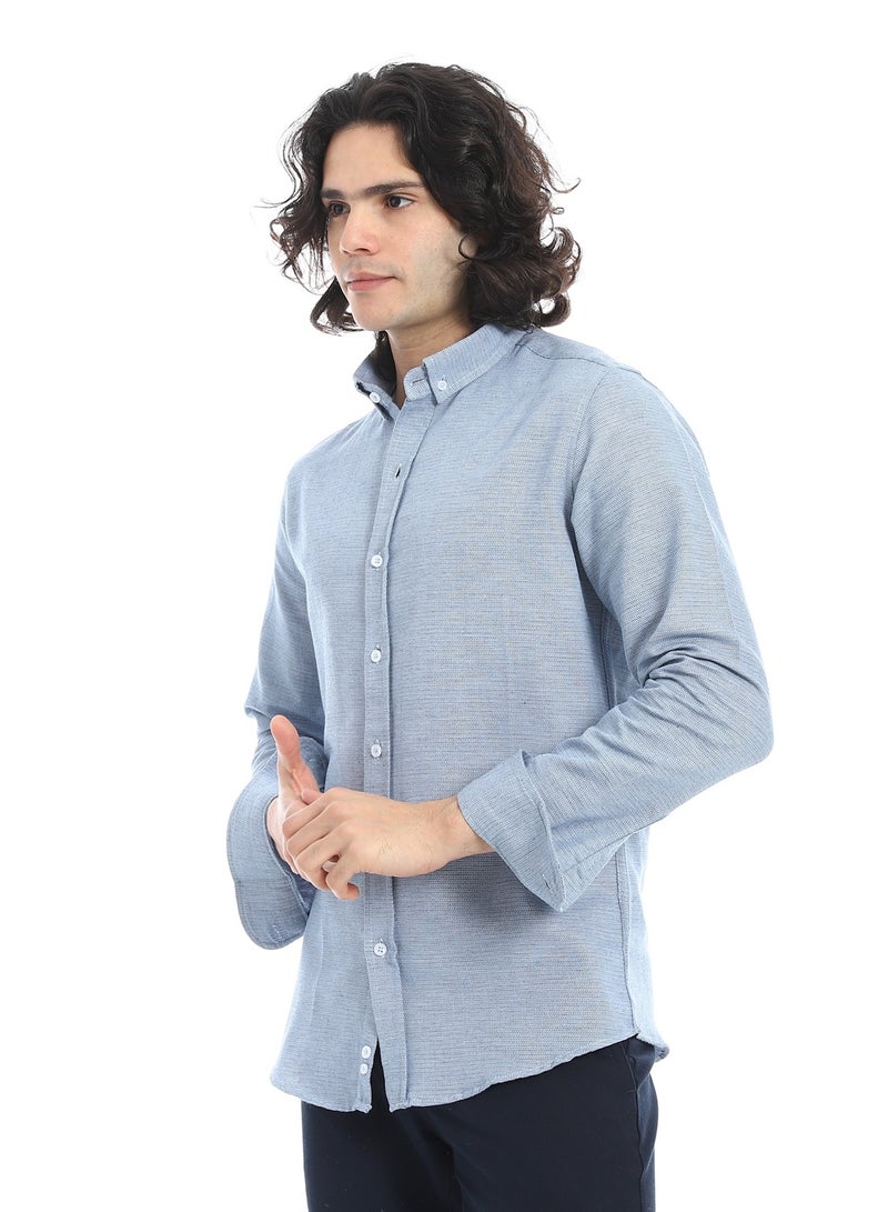 Andora Pique Long Sleeve Shirt_Light Blue - Image 2