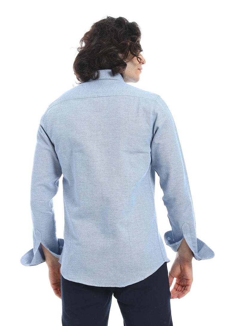 Andora Pique Long Sleeve Shirt_Light Blue - Image 3
