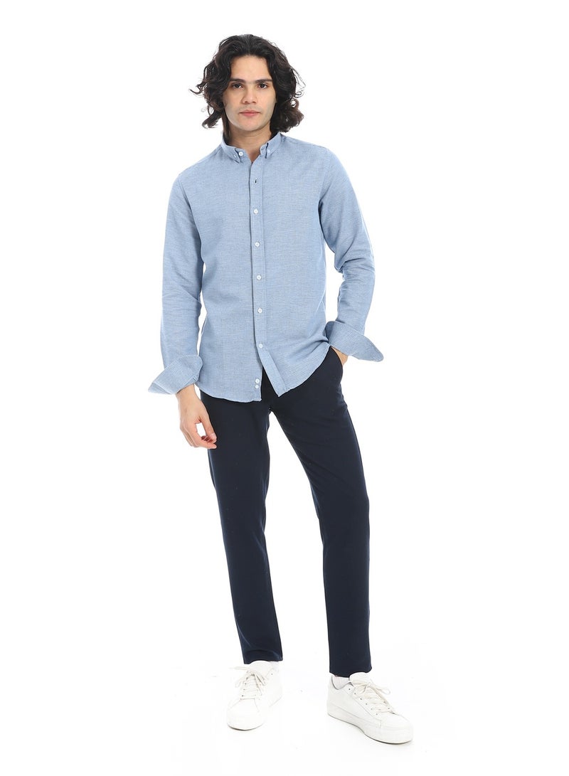 Andora Pique Long Sleeve Shirt_Light Blue - Image 5
