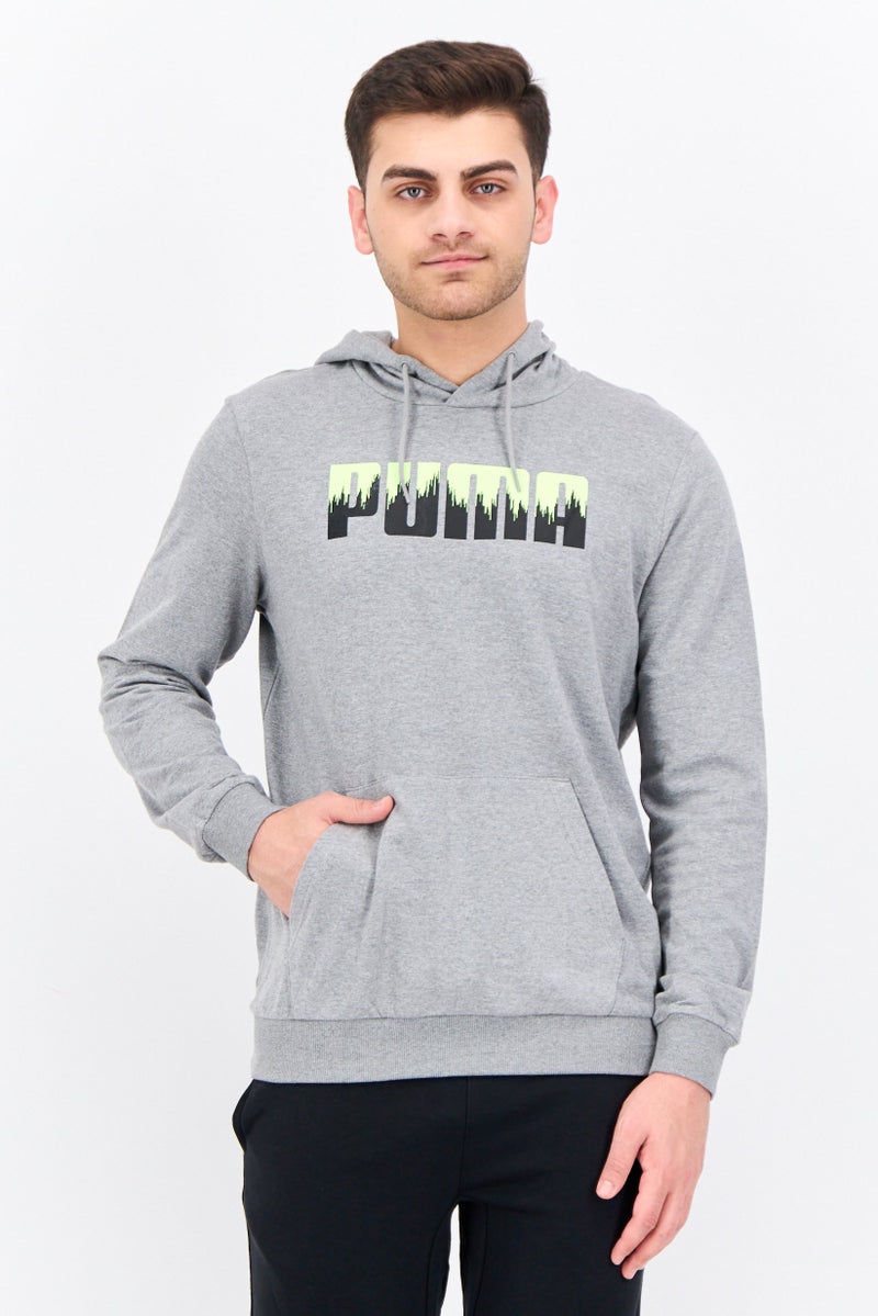 PUMA Men Regular Fit Long Sleeve Outdoor Hooded, Grey  - Image 1