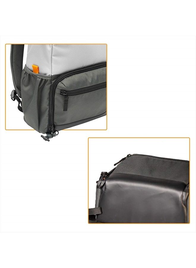 Lowepro LP37236-PWW Truckee BP 200 LX Outdoor Camera Backpack, Fits 13 inch Tablet,for Compact DSLR/Mirrorless, for Sony, Canon, Nikon, 1-2 Lenses, Gimbal, Video Drone, DJI, Osmo, Mavic, Light Grey  - Image 5