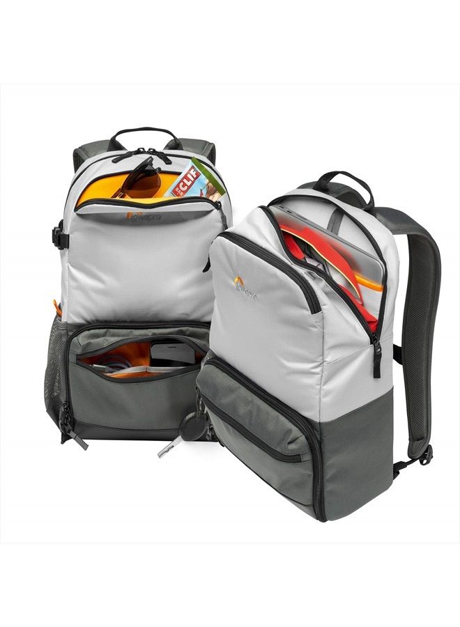 Lowepro LP37236-PWW Truckee BP 200 LX Outdoor Camera Backpack, Fits 13 inch Tablet,for Compact DSLR/Mirrorless, for Sony, Canon, Nikon, 1-2 Lenses, Gimbal, Video Drone, DJI, Osmo, Mavic, Light Grey  - Image 3