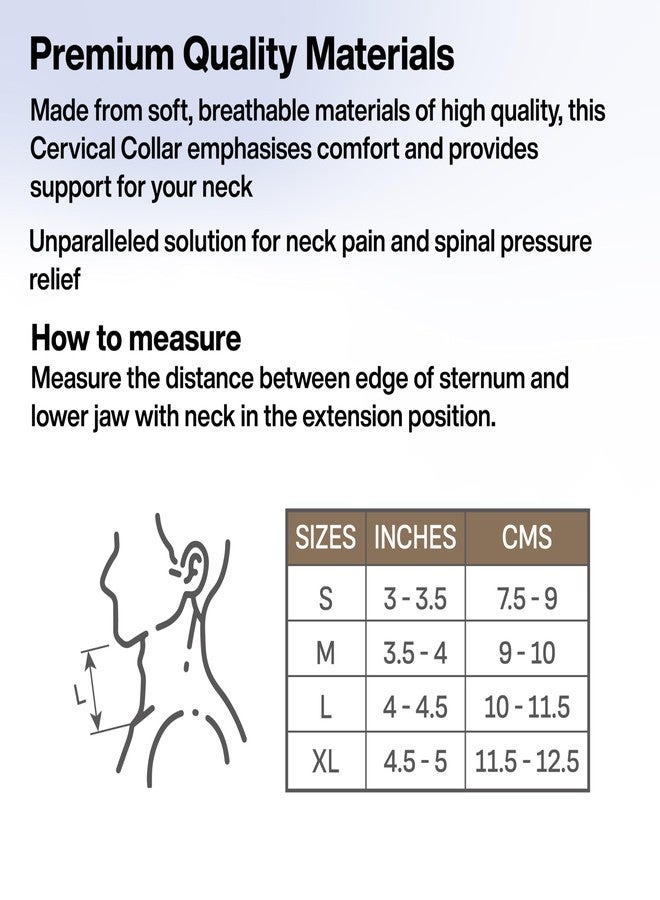 فوفيرا طوق رقبة ناعم من FOVERA، دعامة للرقبة لتثبيت العمود الفقري العنقي وتخفيف الألم، دعامة رقبة قابلة للتعديل لتخفيف آلام الرقبة والضغط على العمود الفقري (المقاس - كبير، وحدة واحدة) - Image 4