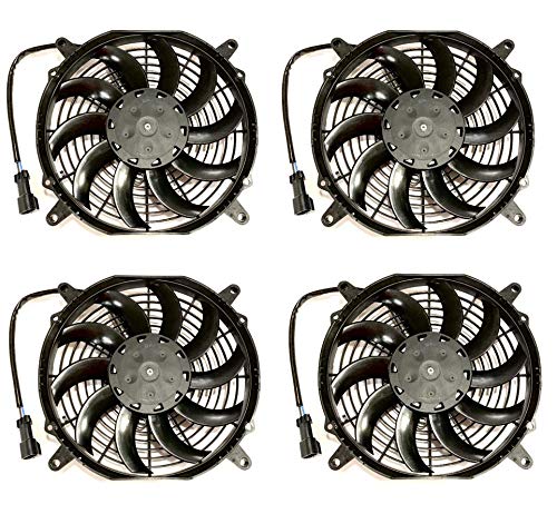 2 Pack 2 SPAL 30100628B TransAir 2160116 10 Puller Fans 12 Volt High Performance Curved Blades 802 cfm w 8 mounting Brackets VA11AAP7CT57A