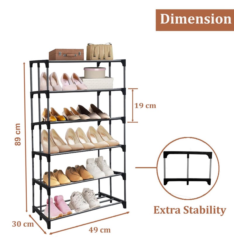 RAXON WORLD RAXON WORLD Multipurpose 6 Layer Heavy Metal BookShoeCloth Foldable Rack for Anywhere Use - Image 2