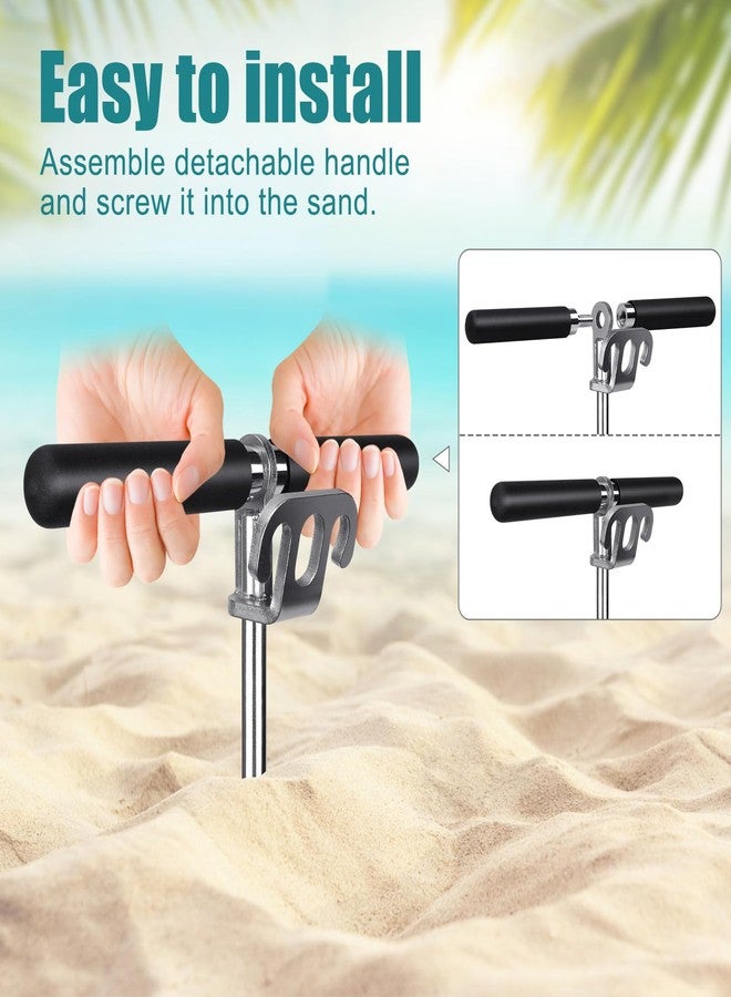 BeneLabel 17" Sand Bar Anchors for Boats Screw in Boat Anchor Stainless Steel Shallow Water Sand Anchor Boat Beach Anchor for Sandbar, TET Ski Anchor, Kayak Anchor, Pontoon Boat - Image 4