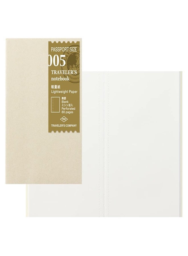 Midori Traveler's Notebook Refill, Lightweight Paper, 2 Pack, Passport Size 14371006 - Image 1