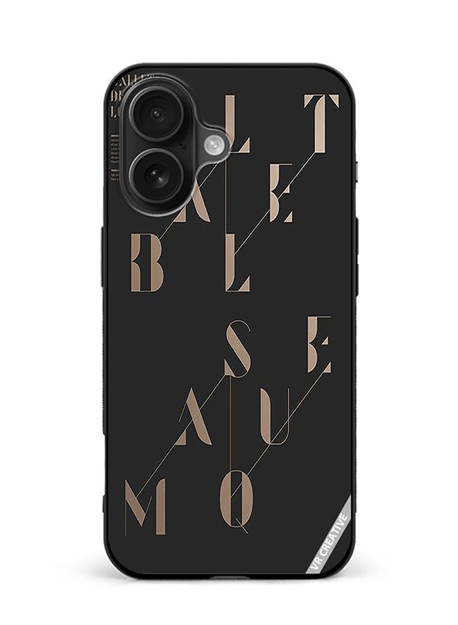 VR CREATIVE Protective Case Cover For Apple iPhone 16 Ballet Masque Design Multicolour