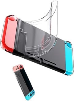 Bealuffe Clear Case for Nintendo Switch Soft TPU Case Protective Cover for JoyCon Transparent Shock-Absorption Case