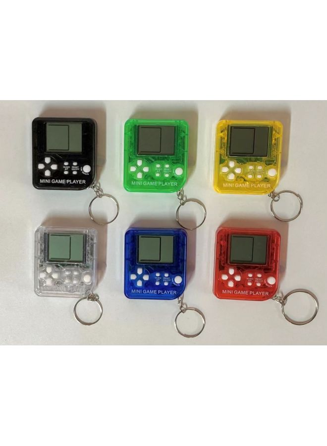 Tetris Handle Handheld Electronic Game Machine Bag Electric Keychain Decompression 26-in -1 Game Toy-Color:Transparent Square Russian Game Console Bag (packing Capacity 500pcs)  - Image 1